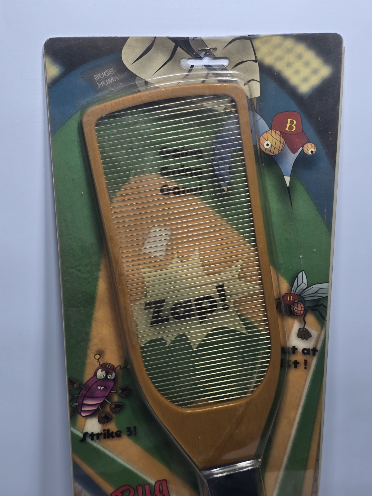 Vintage Bug Slugger Handheld Electric Bug Zapper Racket Bat Sealed Pack Untested