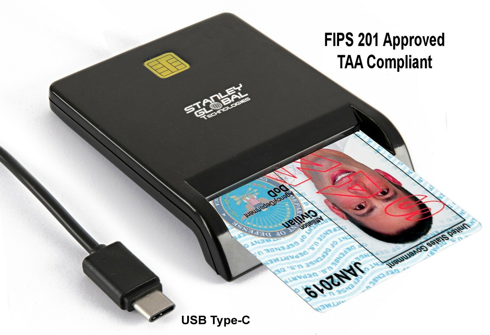 Stanley Global SGT111-8c USB-C CAC Smart Card Reader