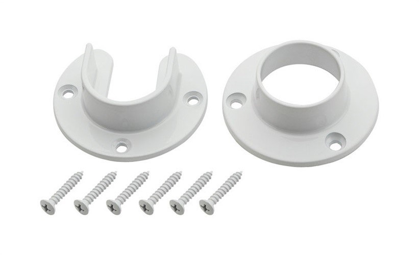 National Hardware 1.31 in. Dia. Steel Closet Flange Set (Pack of 6)