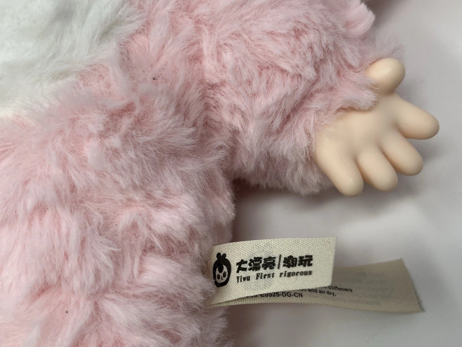 BB3 Baby Three 400% Big Baby Plush Doll Pink Bunny Red Bow Boba Eyes Rare No Box