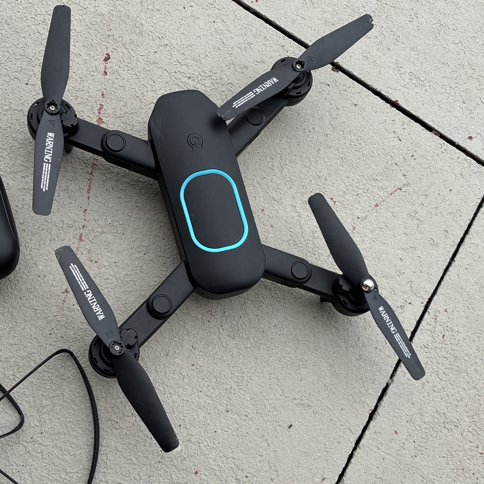 Q9EN Foldable Camera Quadcopter Drone w/ Remote, Wi-Fi, 15min, 80m