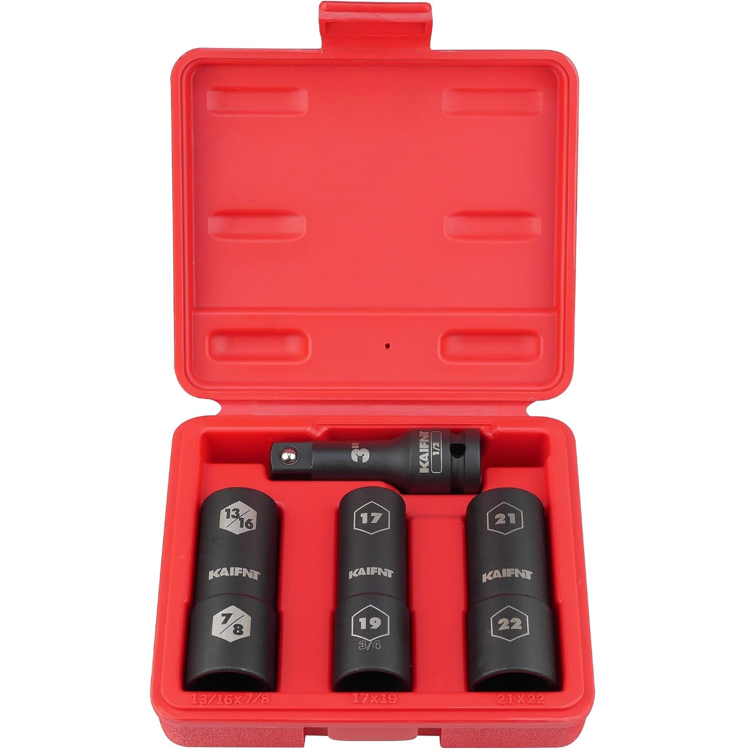 Extra Thin Wall Impact Socket Set 1/2 Inch Drive Lug Nut Sockets Regular Sizes