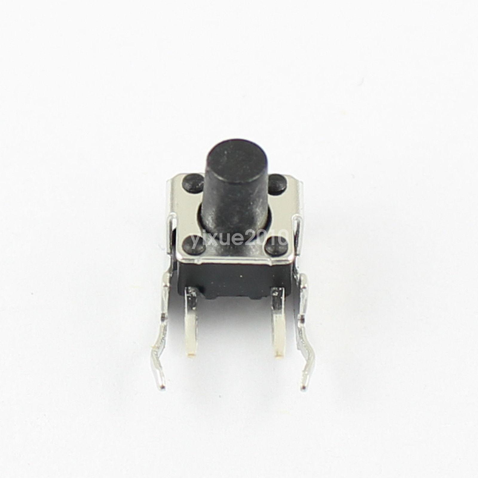 100Pcs Momentary Tactile Tact Push Button Switch 6x6x8mm 2 Pin Right Angle