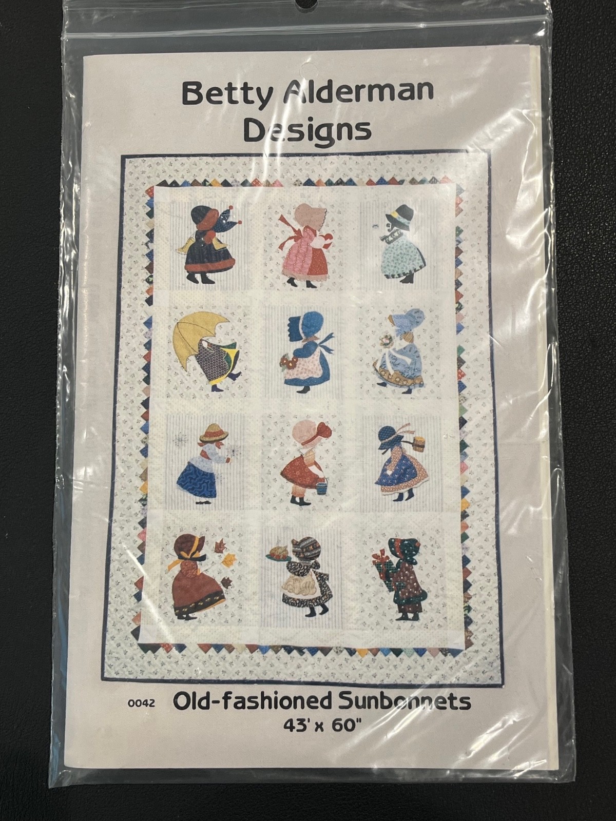 Betty Alderman Designs Old-Fashion Sunbonnets 43X60 Quilt Pattern