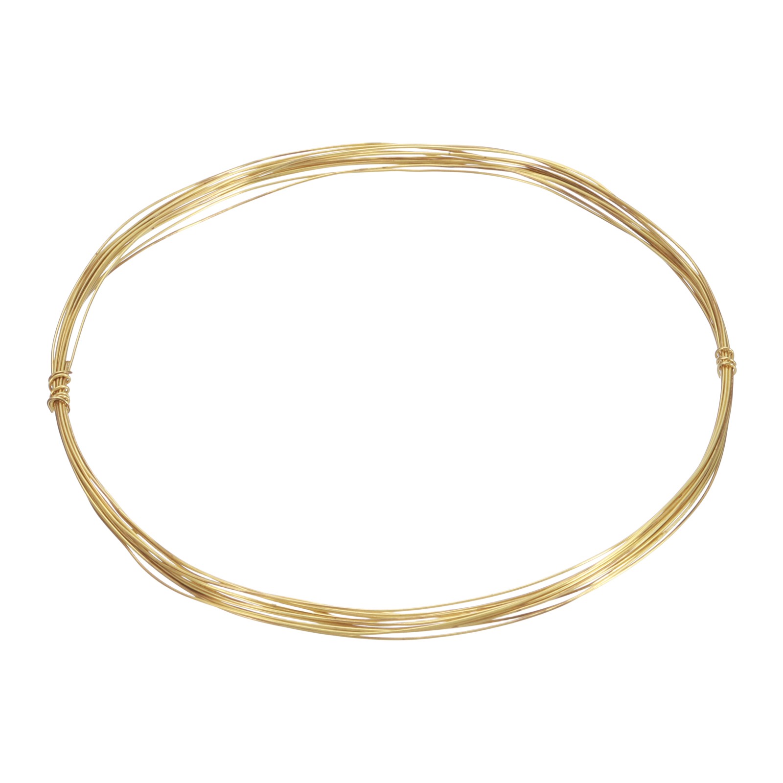 26 Gauge Brass Round Wire, 9.8 ft Craft Tarnish Resistant Beading Wires