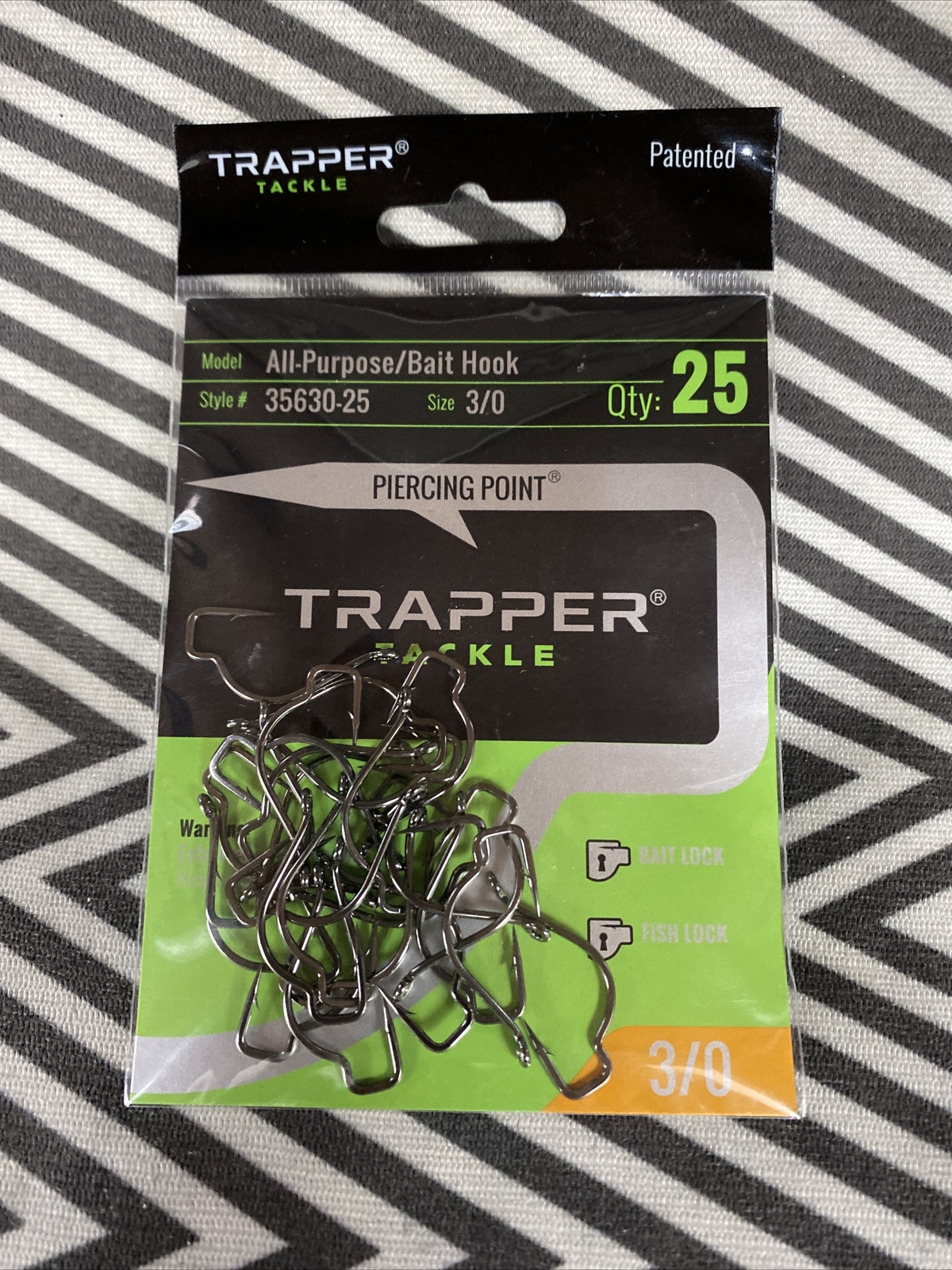 Trapper Tackle Dropshot, Live Bait, Finesse Fishing Hooks Size 3/0 (25 Pack)