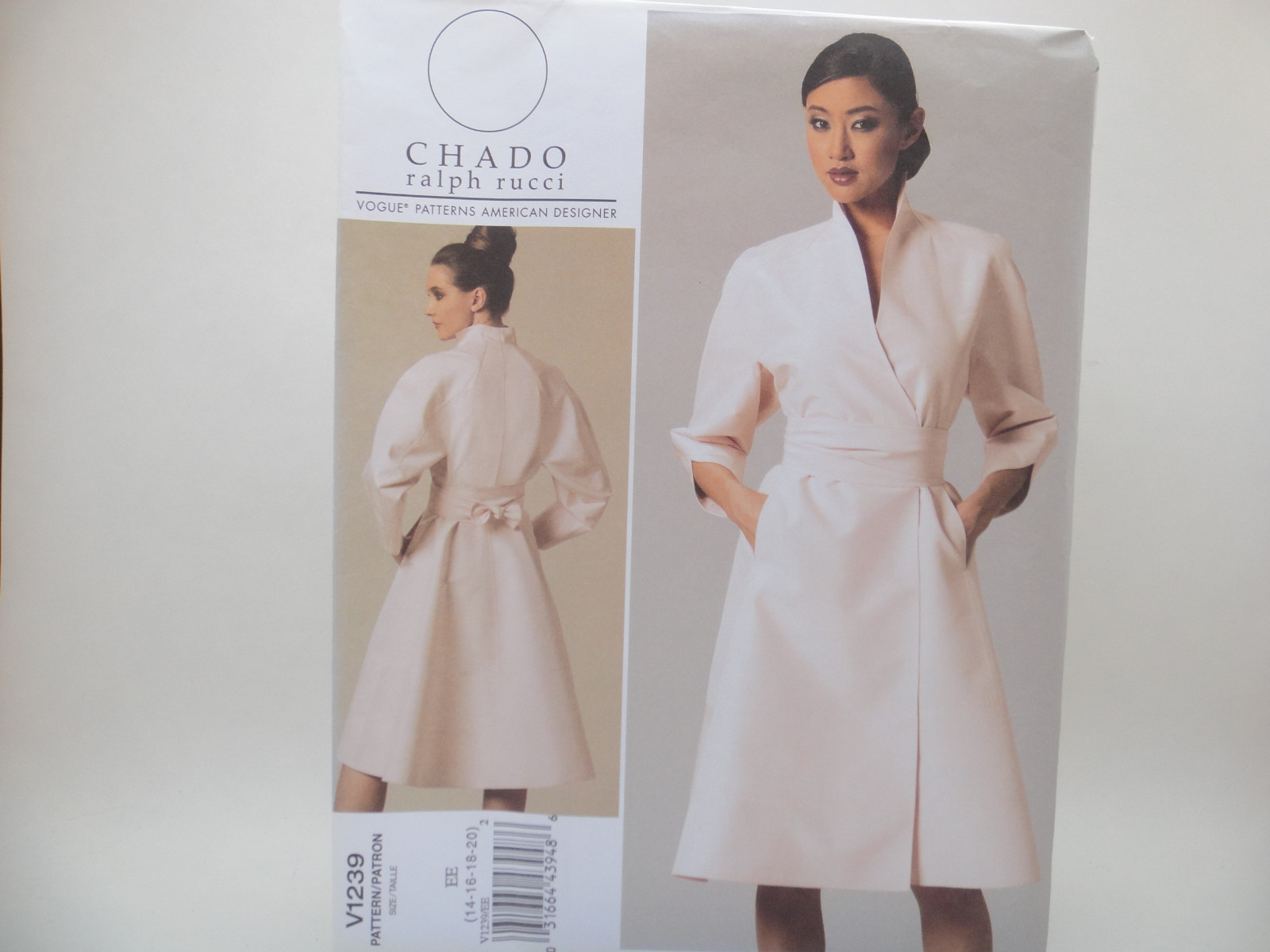 Vogue 1239 V1239, CHADO RALPH RUCCI, Misses Dress Belt Pattern Sz 6-12 or 14-20