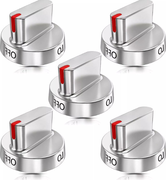5 Gas Range Burner Knob Kit Samsung Stove Oven FX710BGS NX58F5500SS NX583G0VBSR