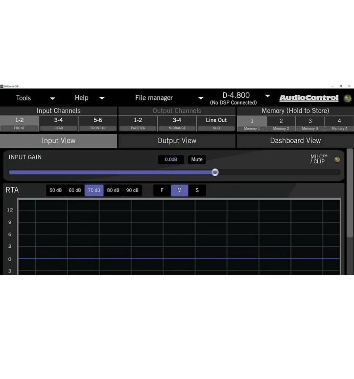 AudioControl DM-810 8 x 10 out Matrix DSP Digital Sound Processor Audio Control