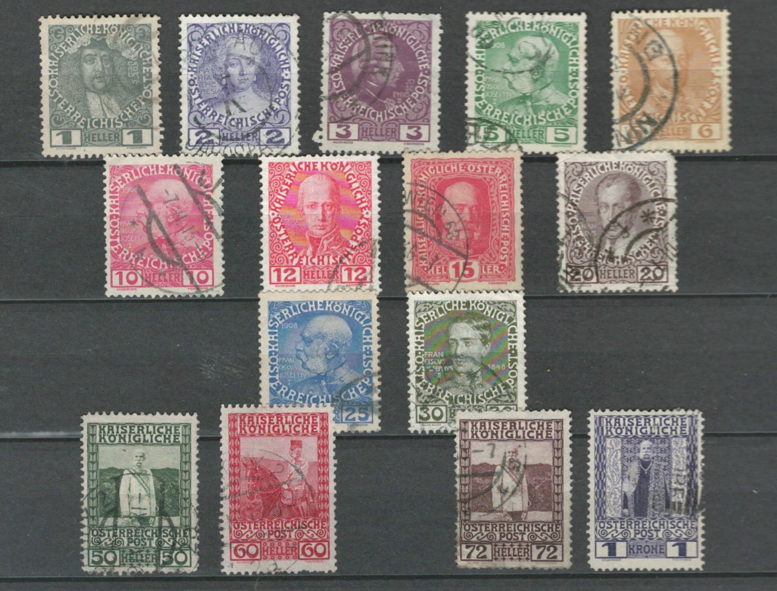 AUSTRIA  EUROPE CLASSIC POSTAGE ROYALTY COMMEMORATIVE USED SET  LOT (OSTR  236)