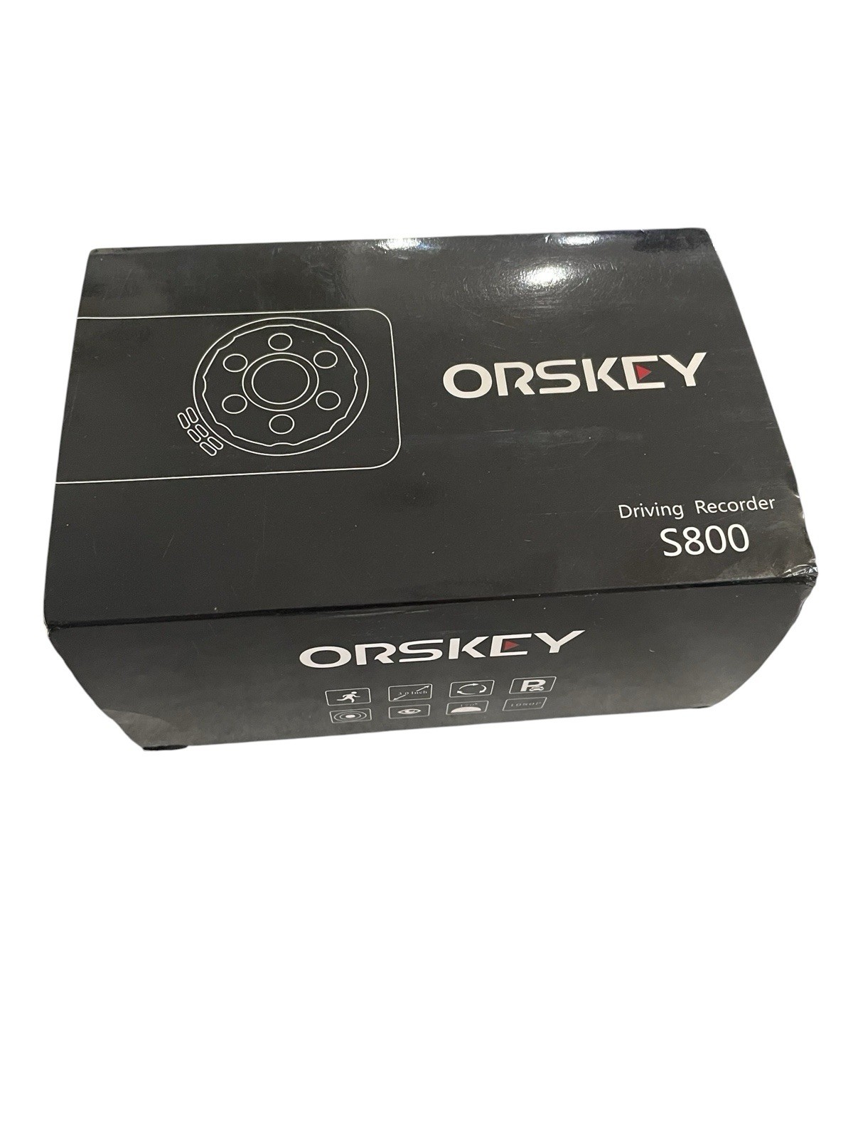 ORSKEY 1080p Dual Dash Cam with Night Vision and G-Sensor for Front and Rear