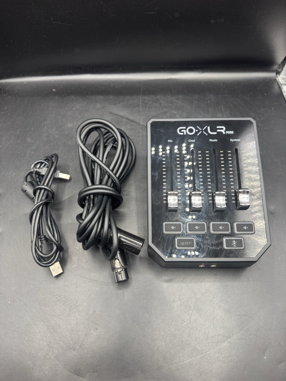 TC Helicon GO XLR Mini USB Audio Interface Desktop Fader Control, Black