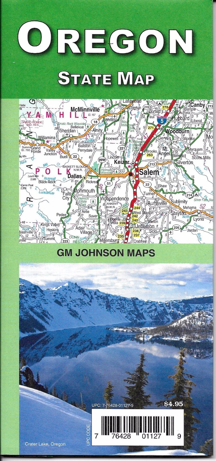 State Map of Oregon, by GMJ Maps