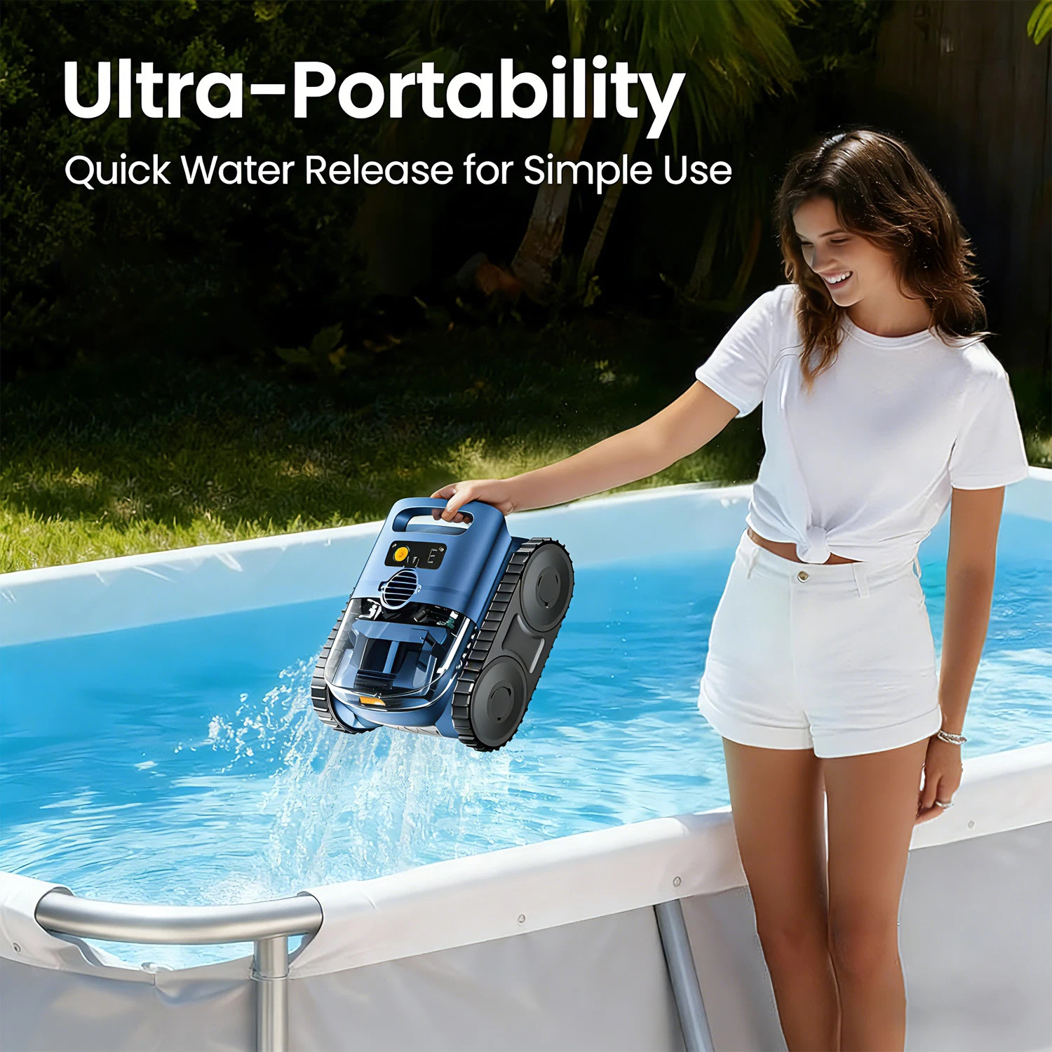 Automatic Pool Cleaner Vacuum for InGround Pools Strong Suction Wall Climbing