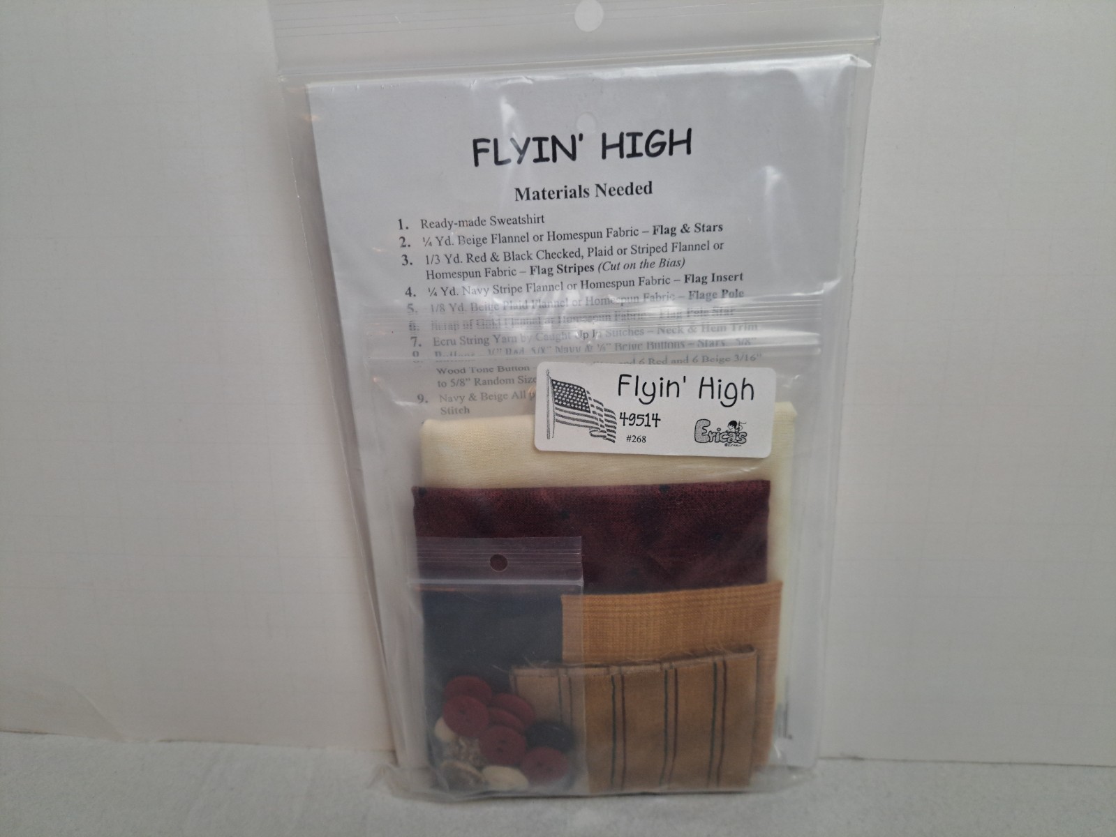 Caught Up In Stitches Pattern - Flyin' High (One Size) #KS-232 - Uncut