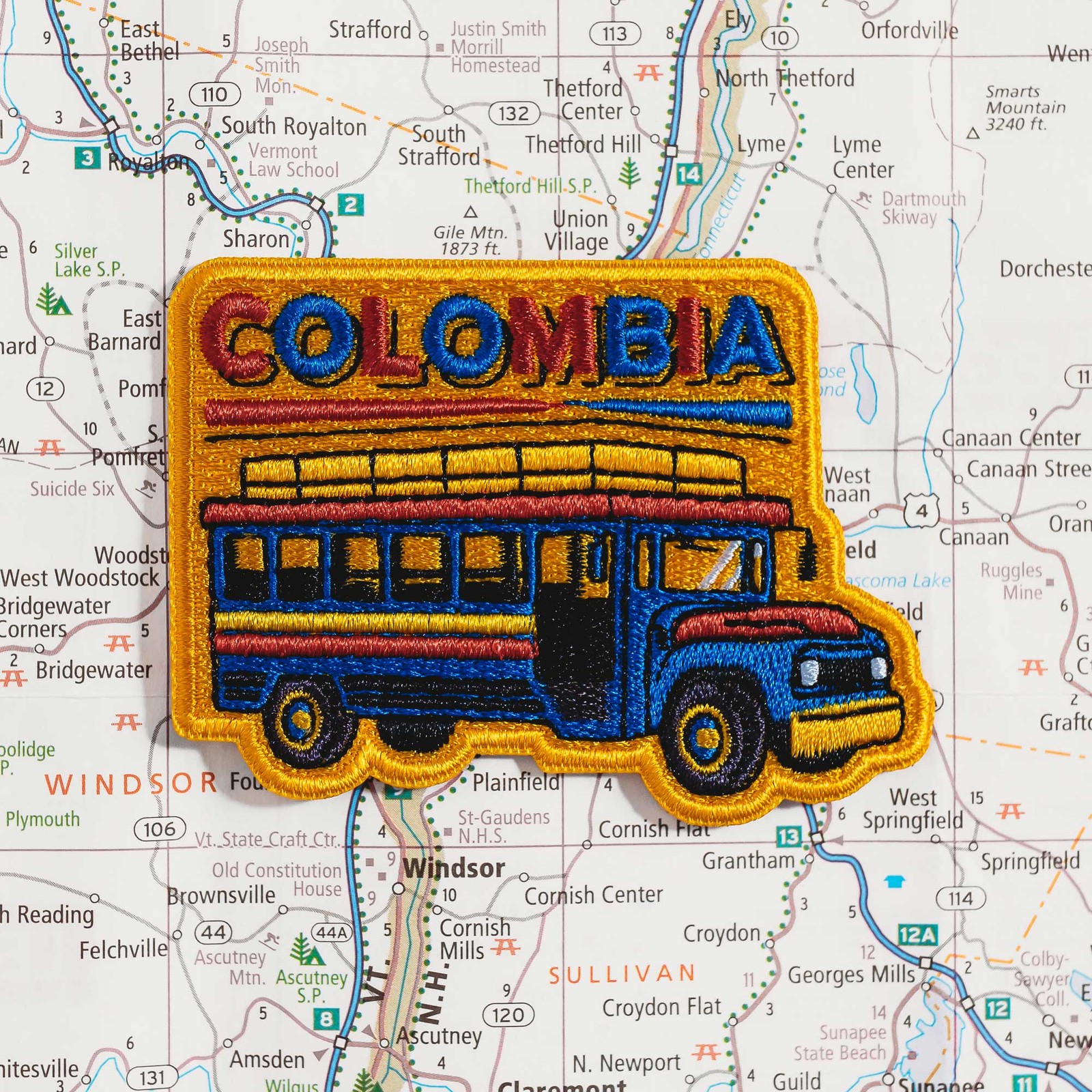 Colombia Iron on Travel Patch - Great Souvenir or Gift for travellers