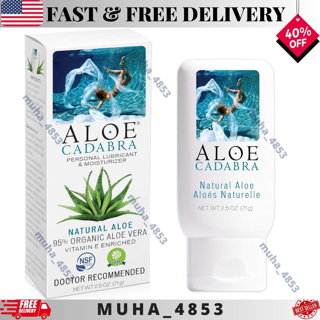 Aloe Cadabra Natural Water Based Personal Lube, Organic Lubricant for Her, Him