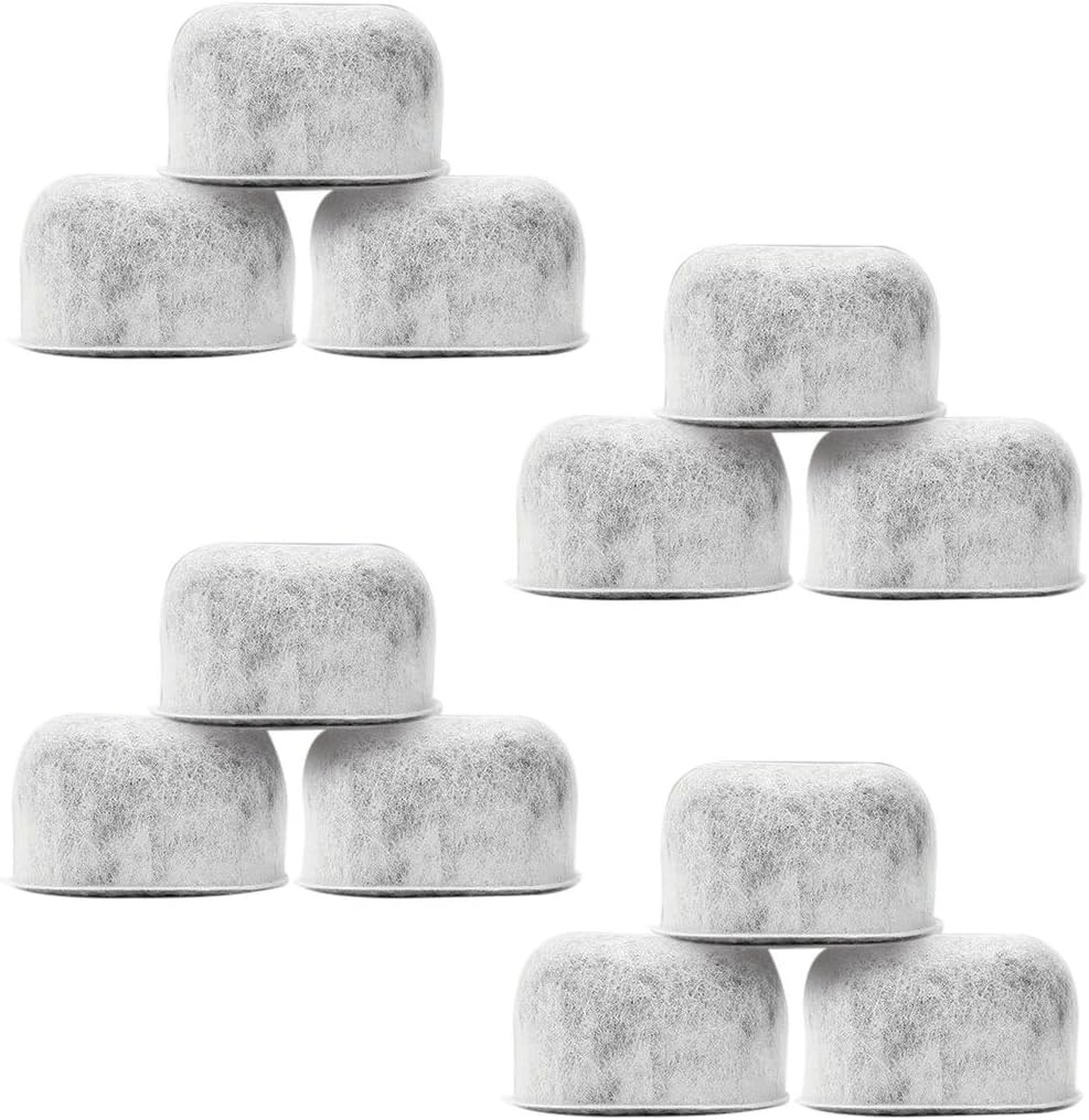 BRENSTEN Pack of 12 Replacement Charcoal Water Filters for Keurig Brewers -