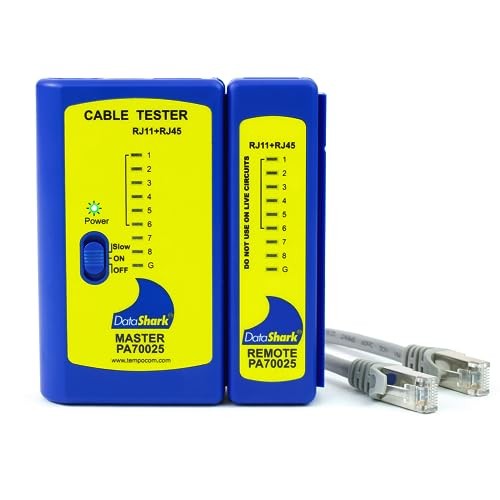 DataShark PA70025 Network Cable Tester - Cable Mapper - Check Continuity LAN