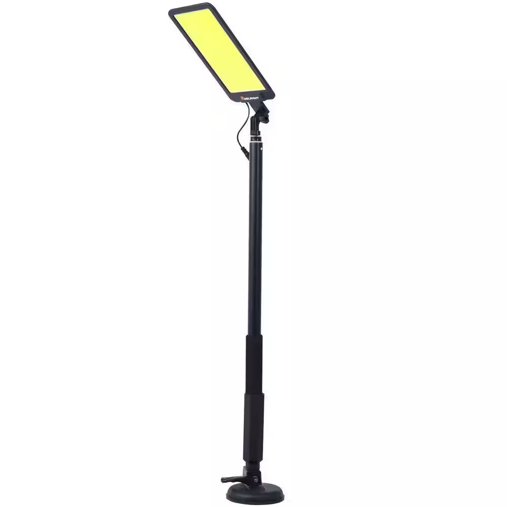 12V 10000 Lumens LED Portable Outdoor Work Light with Telescoping Pole Suction C