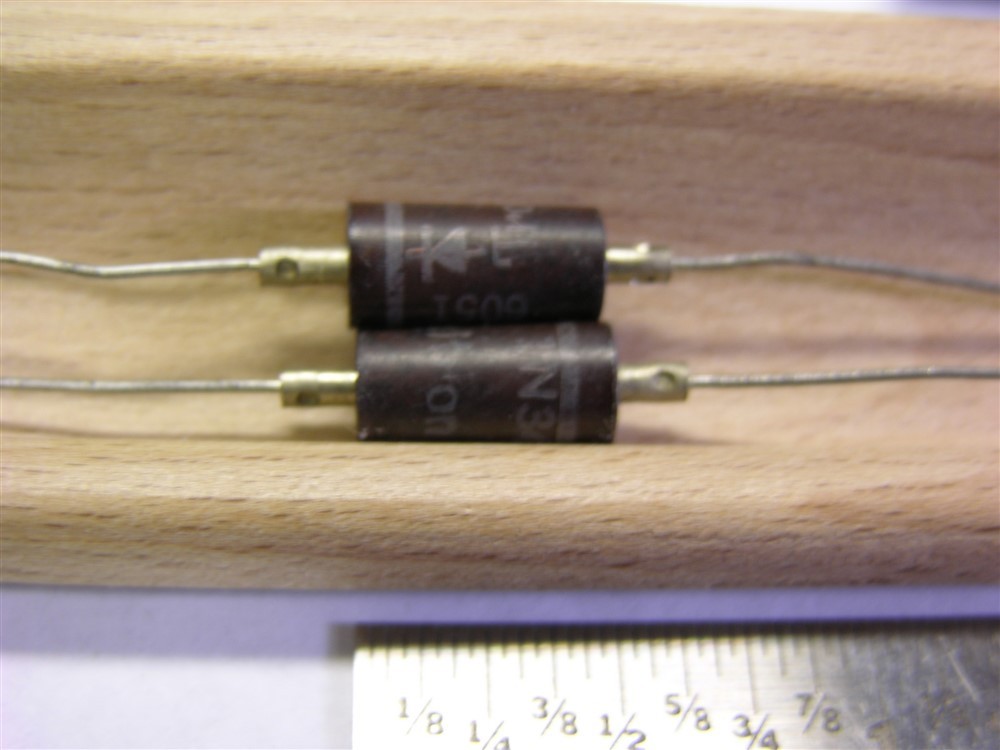 3 Vintage Transitron 1N34 Germanium Diodes