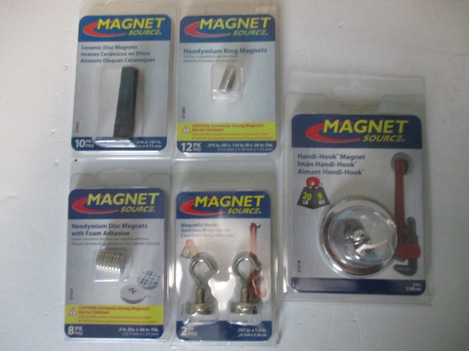 Magnet Source 07527, 07632, 07002, 07090, 07218 - Mixed Lot Magnets NEW