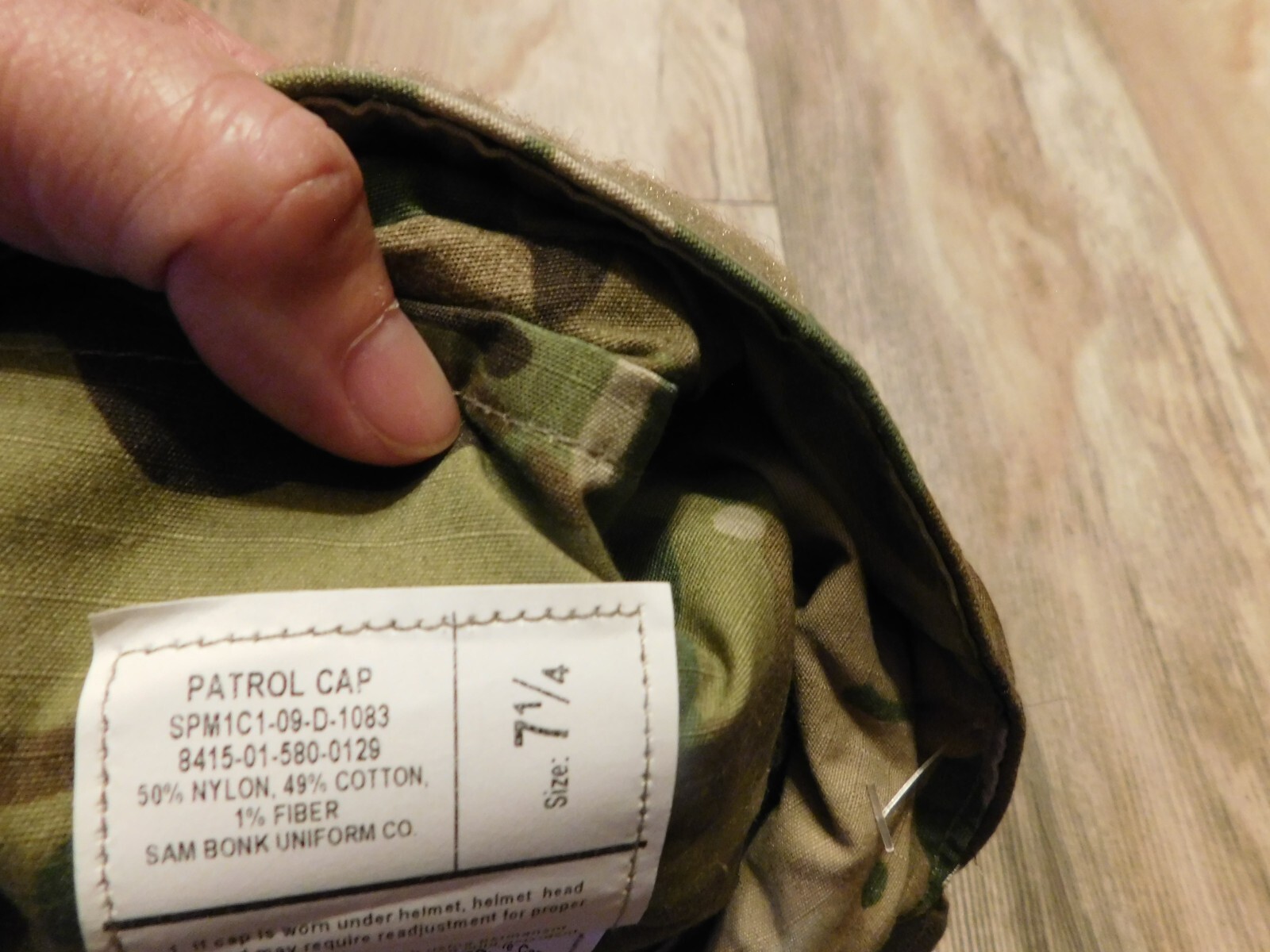 US ARMY MULTICAM PATROL CAP SIZE 7 1/4 NEW