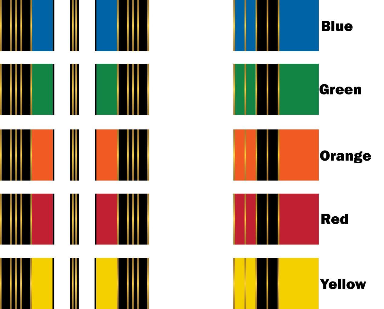 White Water Archery Traditional 6 Crest Arrow Wrap 15 pk Choose Length Width