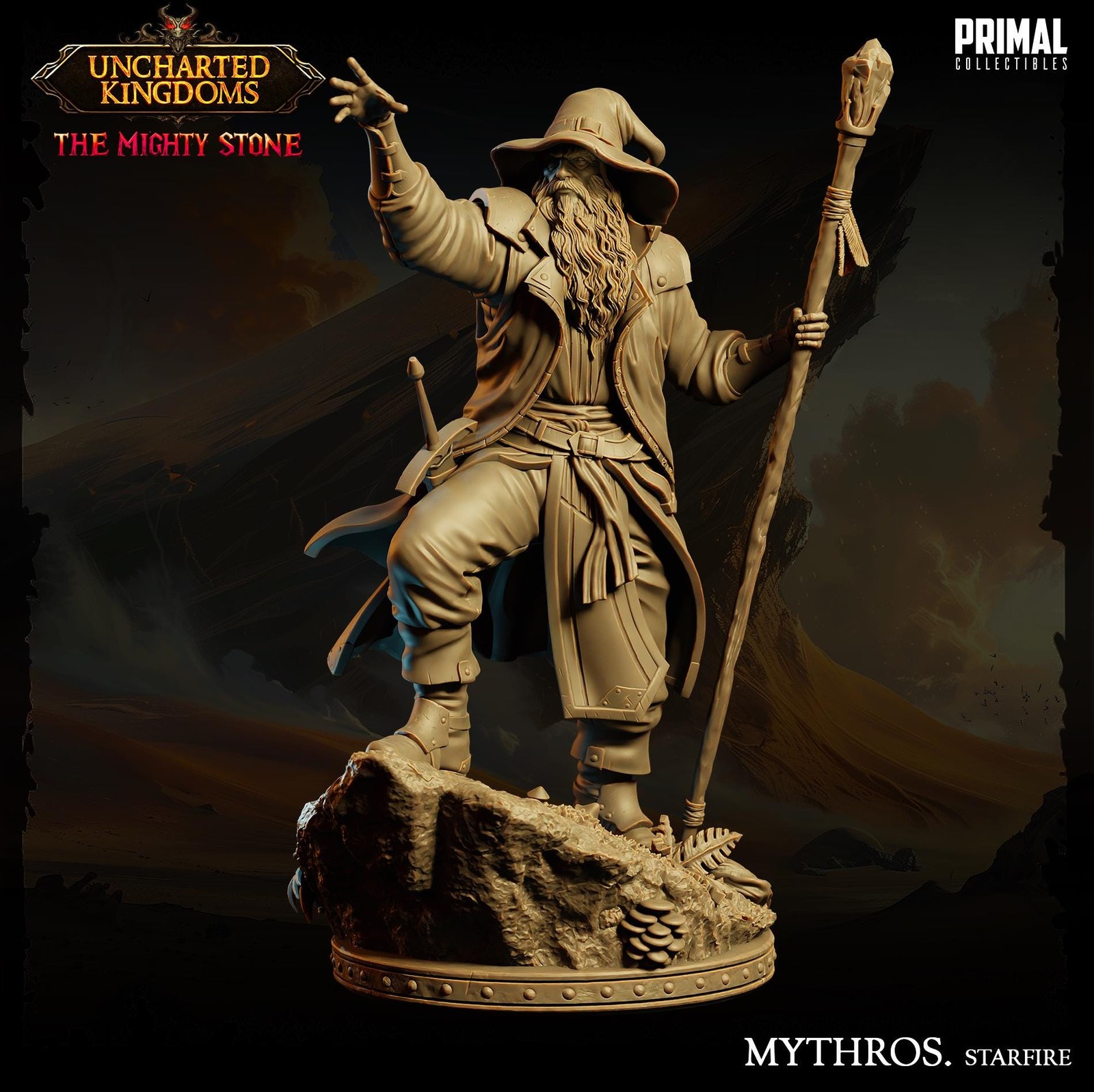 Human Wizard Mythros Starfire | Primal Collectibles