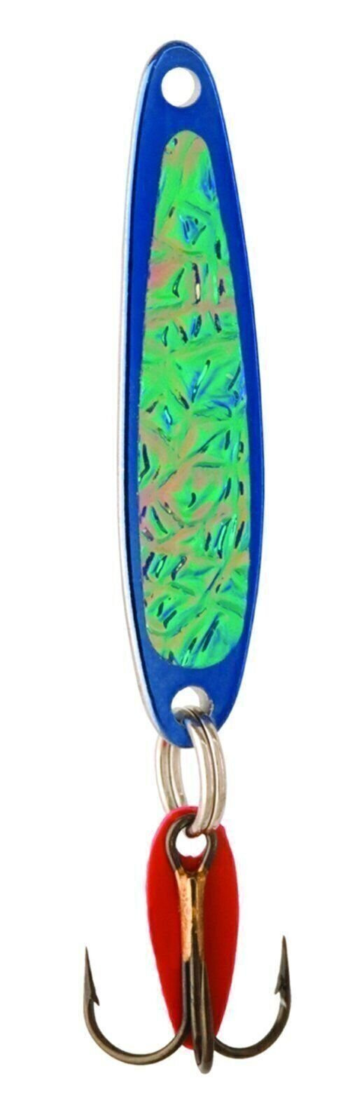 Bay De Noc 3BLUE 1-1/2-Inch Swedish Pimple Jig, 1/5-Ounce, Crushed Ice/Blue Ice