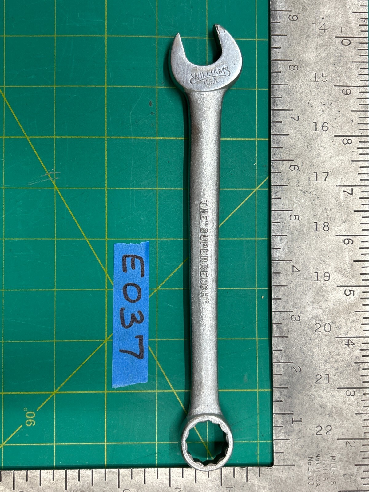 Vintage 8.75" Williams Superrench Combination Wrench 1165 11/16 12pt Made in USA