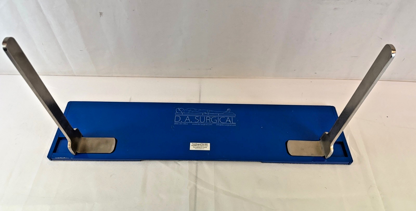 D.A. Surgical TrenGuard 56100 Trendelenburg Patient Suport Frame O.R. Table