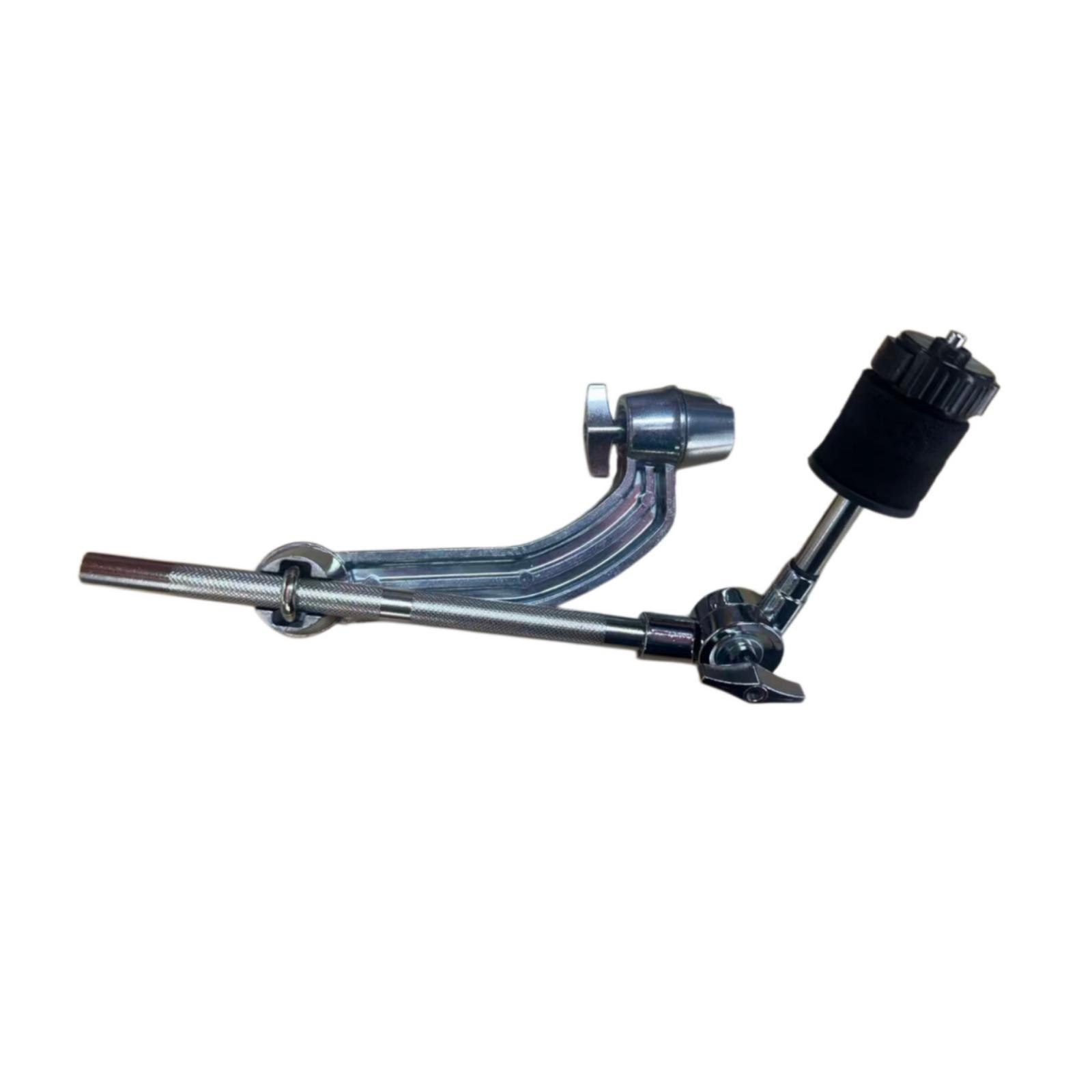 Cymbal Extended Arm with Clamp Chrome Cymbal Arm with Clamp Curved Hardware for