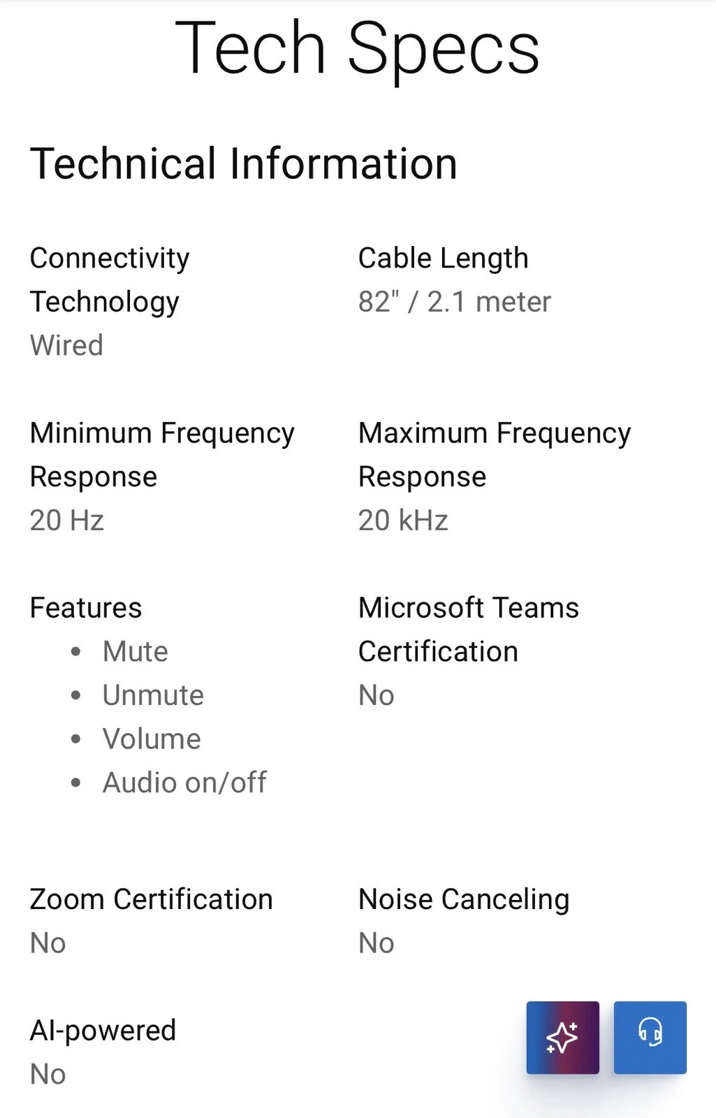 Dell Wired Headset