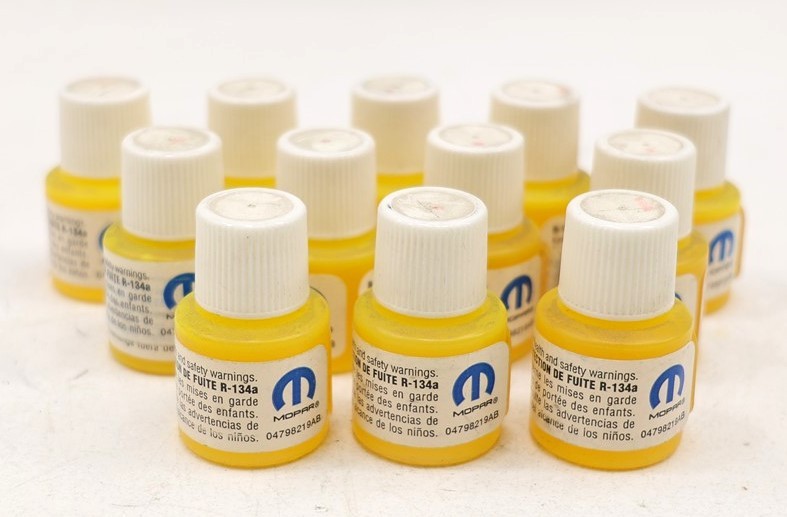 NEW OEM Mopar A/C Fluorescent Leak Detection Dye Set of Bottles 12 4798219AB