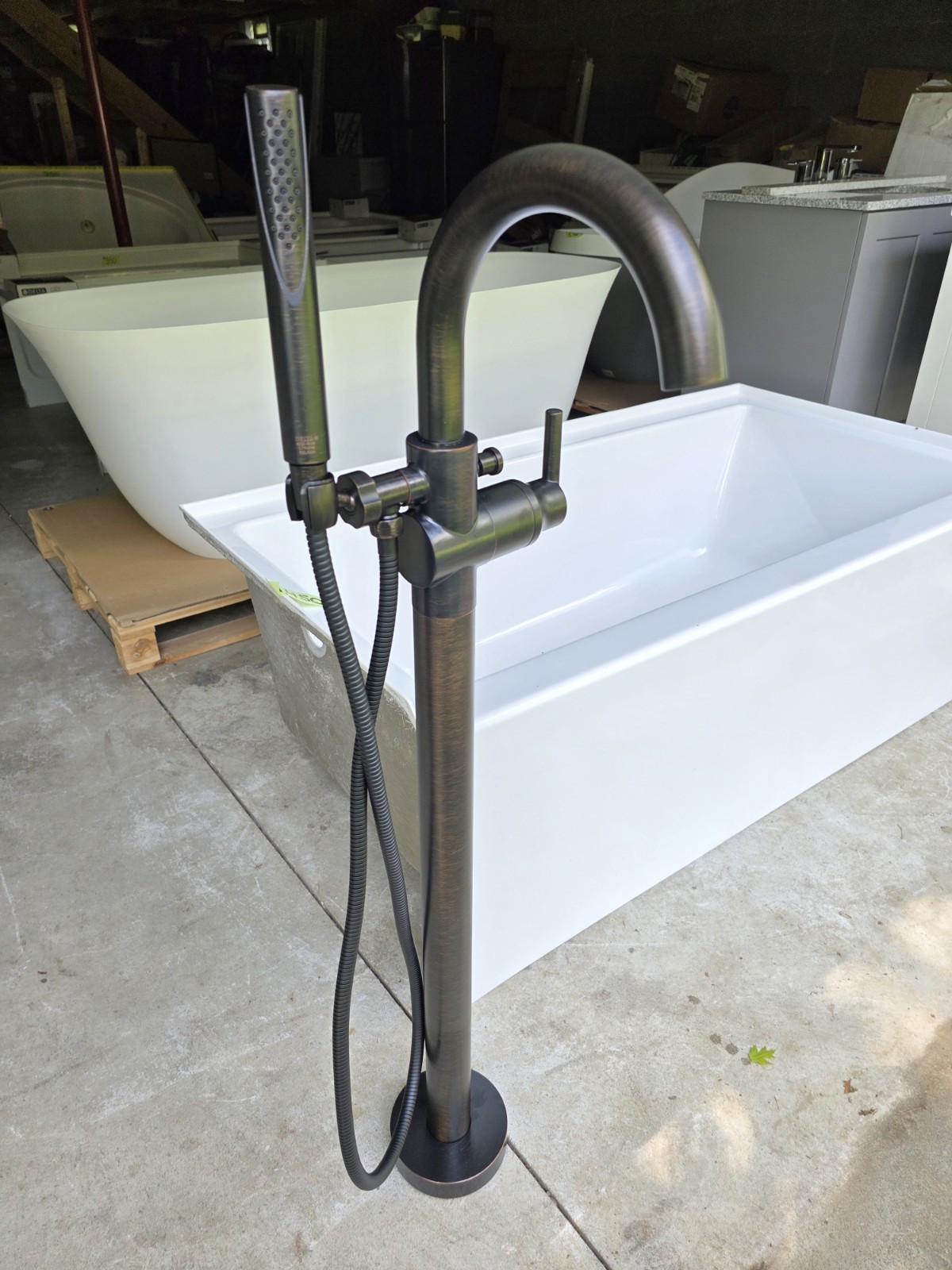 Delta Trinsic T4759-RBFL Freestanding Tub Filler Trim Venetian Bronze Faucet