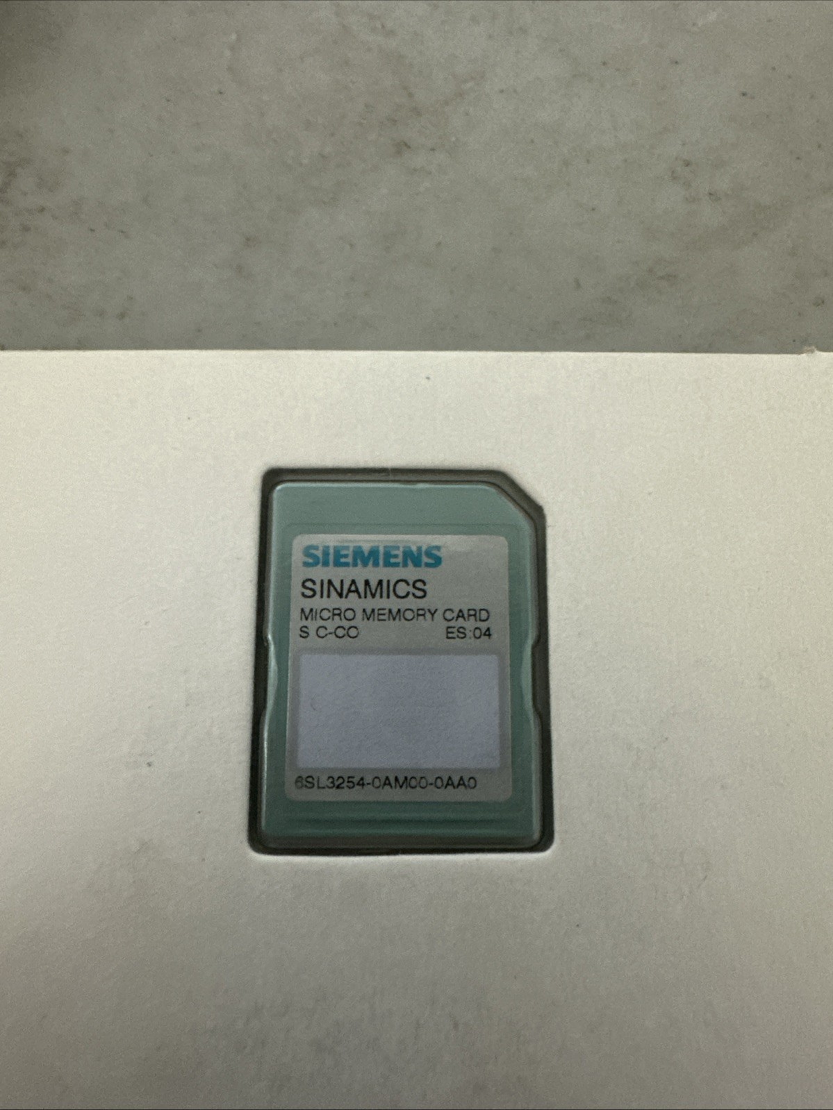 SIEMENS 6SL3 254-0AM00-0AA0 MICRO MEMORY CARD