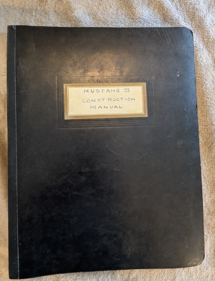 Original Busby Mustang II Aircraft Construction Plans Blueprint Set Manual Case