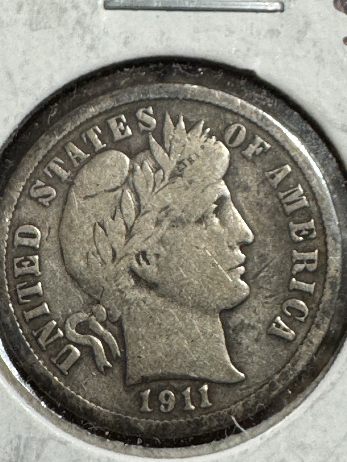 1911-D Barber Dime, strong details, 99c Shipping Offer