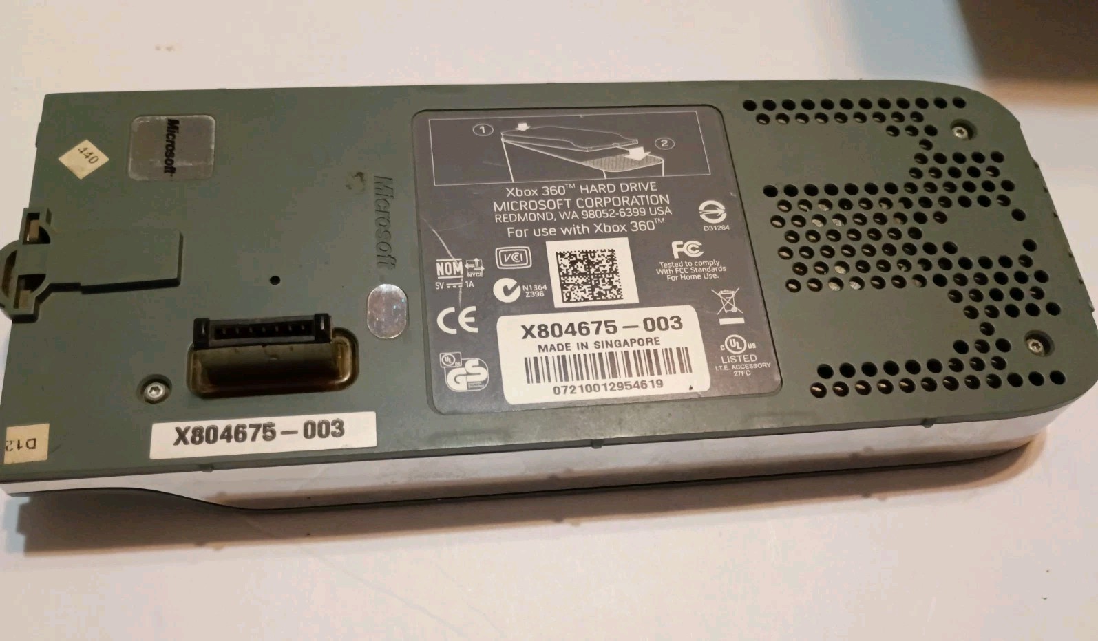 Original Xbox 360 20GB Hard Drive. Untested.