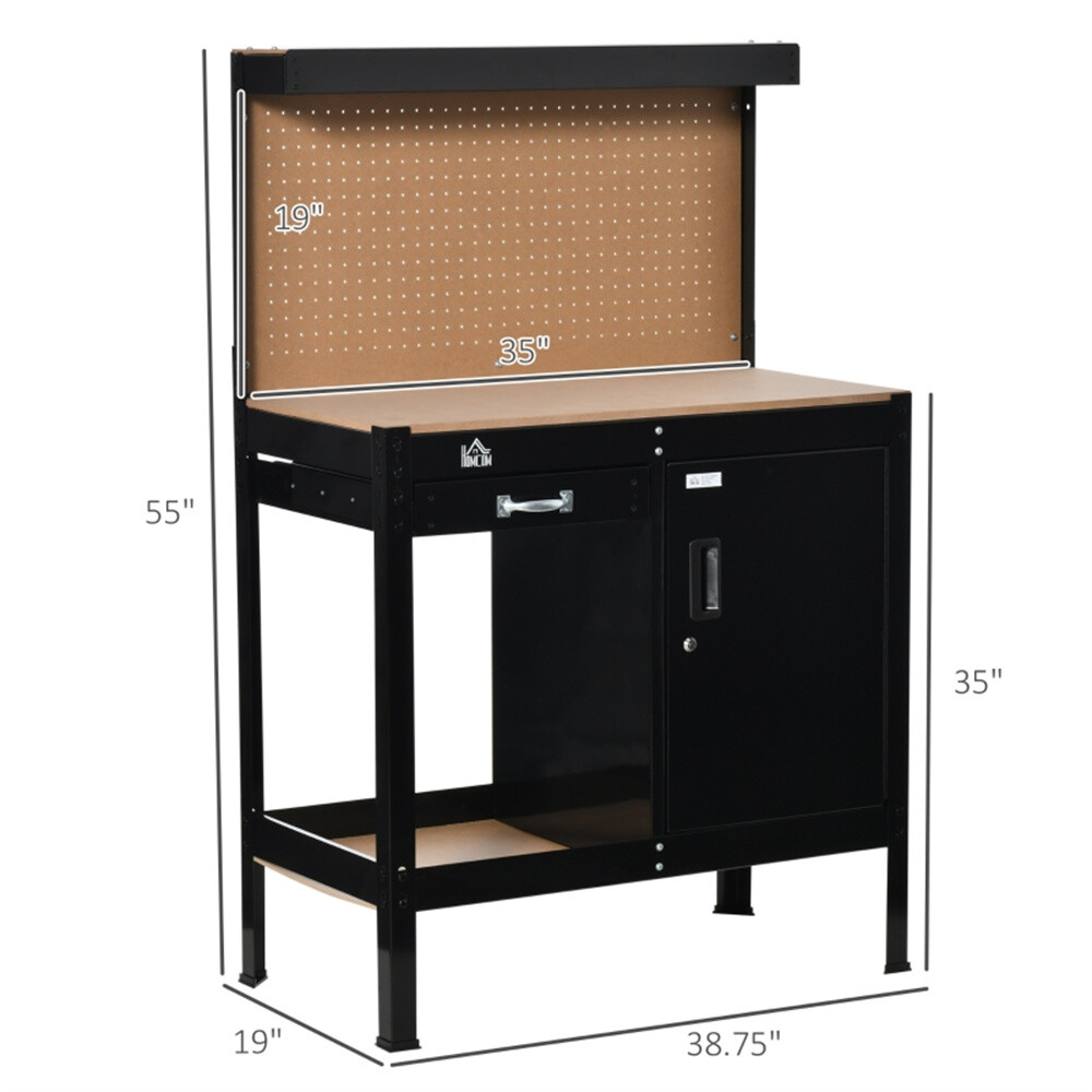 Coffee Table Bar Table Work Bench Black