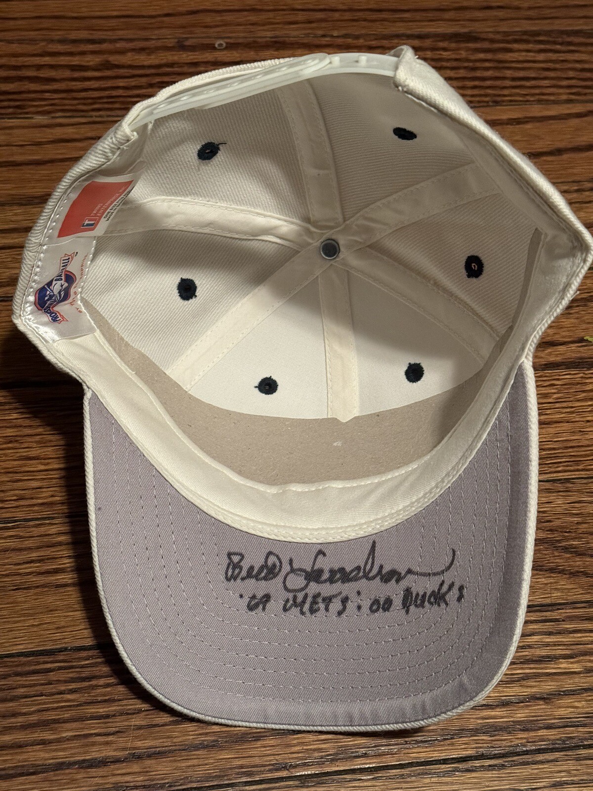 Bud Harrelson Signed Hat, Long Island Ducks, Never Worn