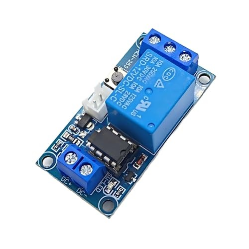 2-Pack 12V Single Bistable Self-Locking Relay Module with Start/Stop Button |