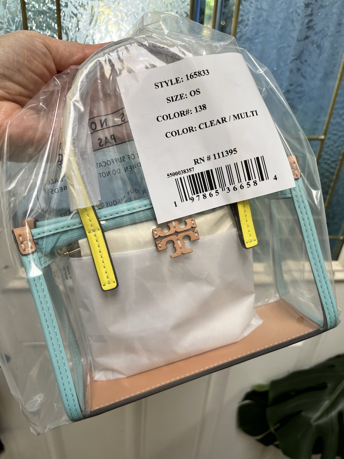 Tory Burch Blake Clear Mini Tote. Pls read the measurements**