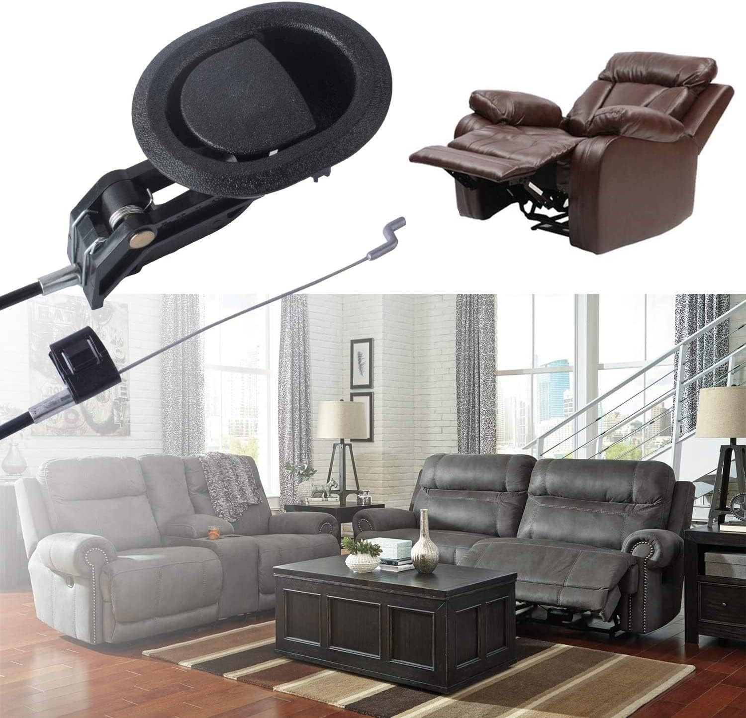 Recliner Handle Replacement Cable Set for Lazy Boy Ashley Sofa Furniture