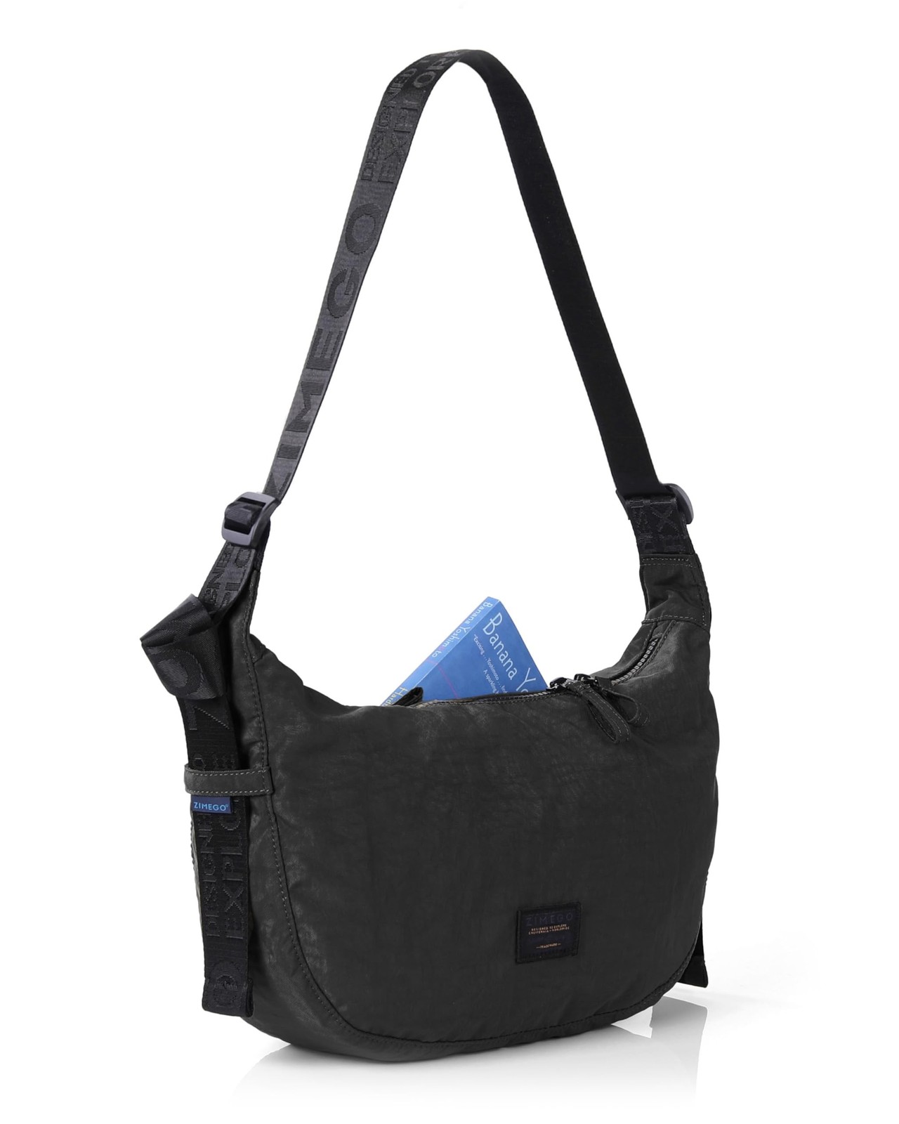 ZIMEGO Classic Crescent Crossbody Bag - Everyday Essential Travel Hobo Bag