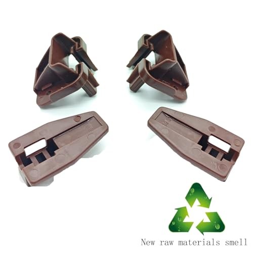 Nightstand Drawer Glide Replacement 10 Sets Brown Kenlin