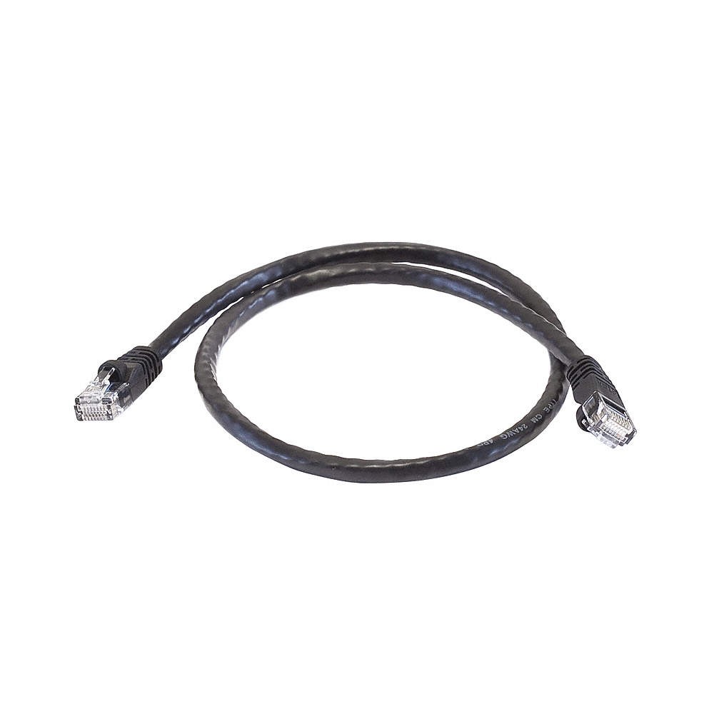 MONOPRICE 3419 Patch Cord,Cat 6,Booted,Black,2.0 ft. 14A979