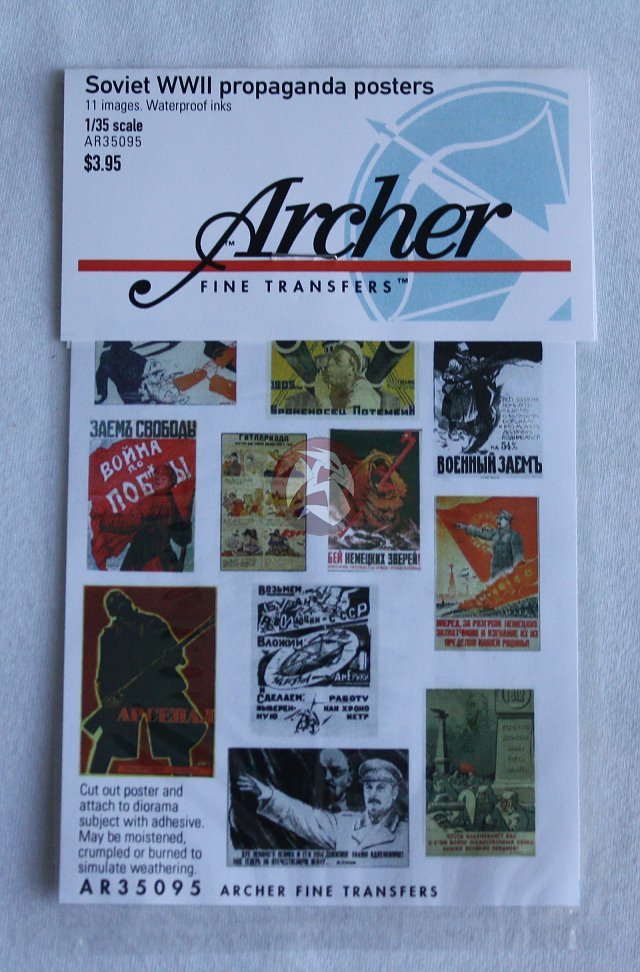 Archer 1/35 Soviet Russian Propaganda Posters WWII (11 posters) [Print] AR35095