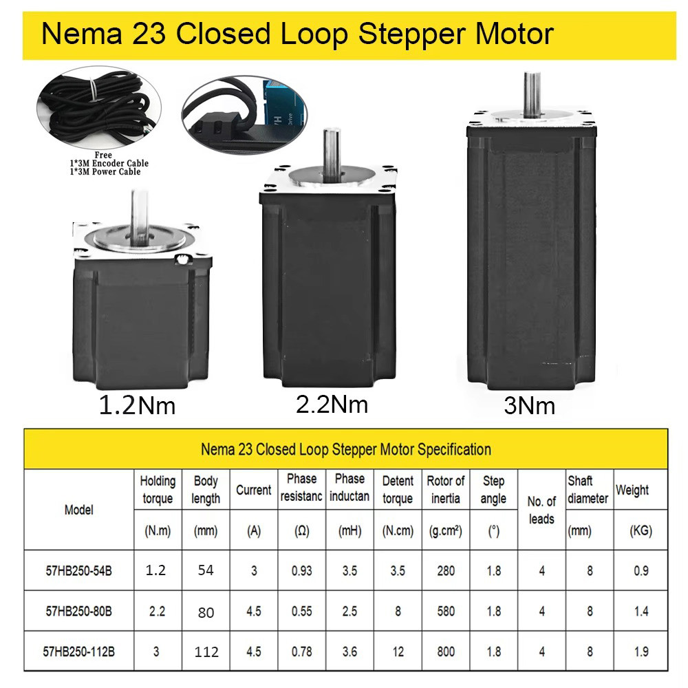 0.05mm Precision Ballscrew Linear Slide Stage Nema23 Easy Servo Motor CNC Kit